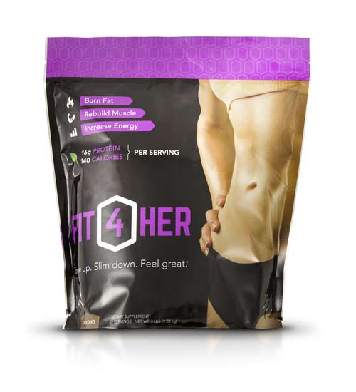 Fit4Her_Bag_Chocolate Fit4Her Complete nutrition product for Women by Four Austins Inc. Texas